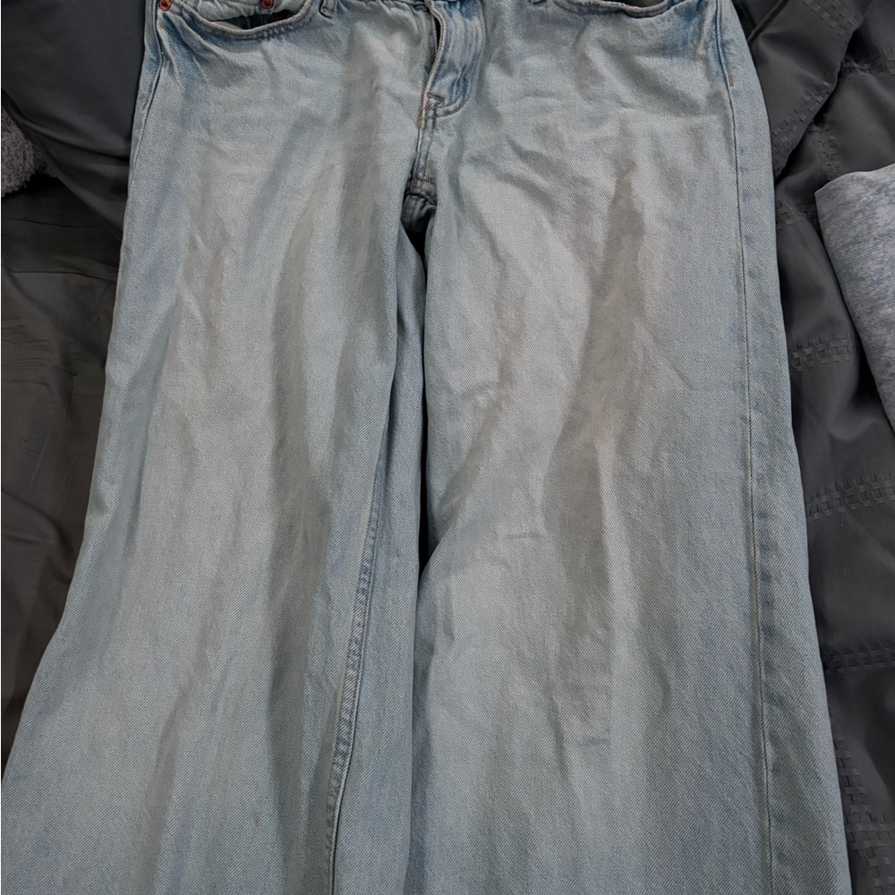 Aeropostale Blue Flare Wide Leg Jeans